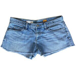 Anthropologie Pilcro low rise straight denim mini shorts size 28